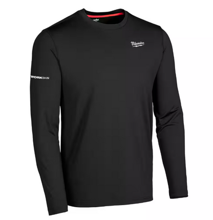 Milwaukee Men's Large Black Workskin Thermal Underwear Crew Neck Base Layer
