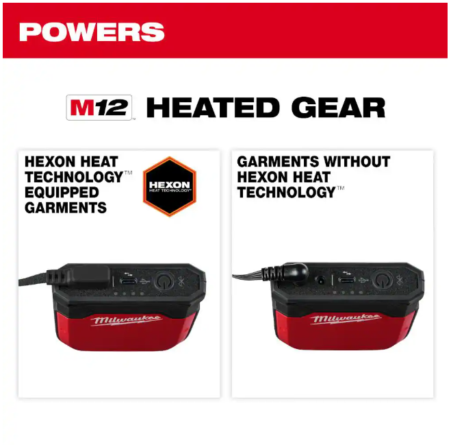 Milwaukee M12 Heated Gear Power Source with App Control