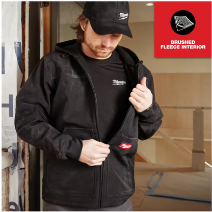 Milwaukee Men's Large Black FREEFLEX Softshell Hooded Jacket