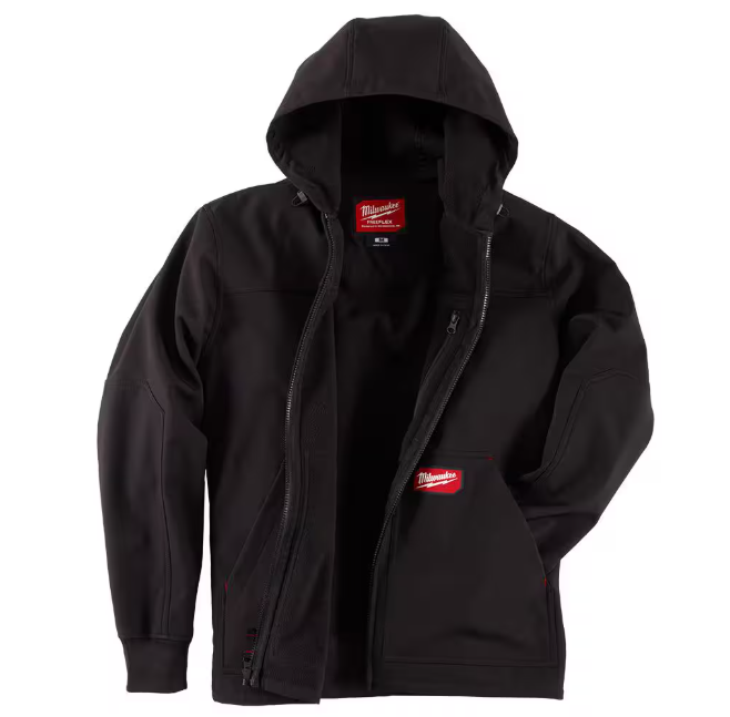 Milwaukee Men's Large Black FREEFLEX Softshell Hooded Jacket