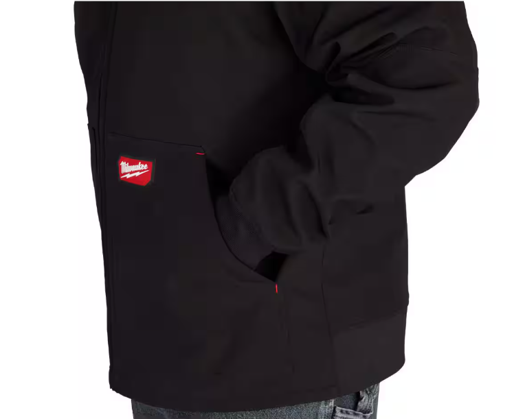 Milwaukee Men's Large Black FREEFLEX Softshell Hooded Jacket