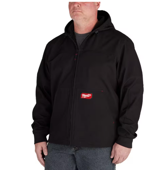 Milwaukee Men's Large Black FREEFLEX Softshell Hooded Jacket