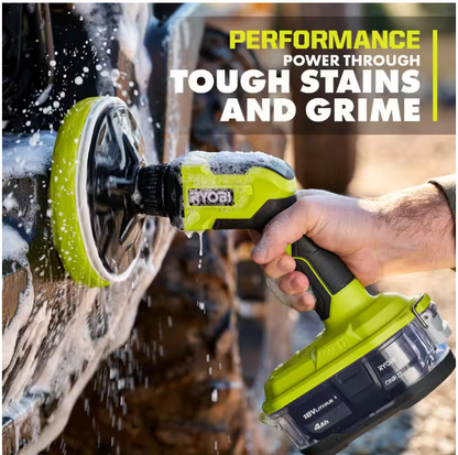 RYOBI ONE+ 18V Cordless VORTEX Power Scrubber (Tool Only)