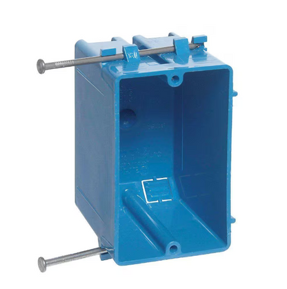 (Case of 50) Carlon 1-Gang 18 cu. in. Blue PVC New Work Electrical Switch and Outlet Box