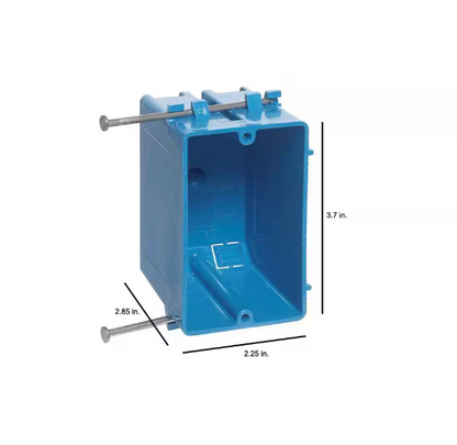 Carlon 18 cu. in. PVC 1-Gang New Work Electrical Switch and Outlet Box (Case of 100)