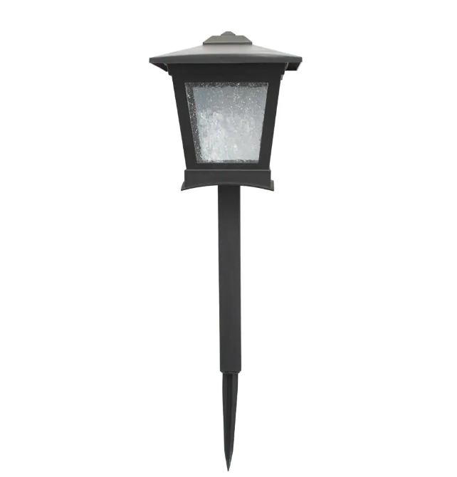Hampton Bay Miramar 28 Lumen Low Voltage Black Integrated LED Outdoor Landscape Path Light Kit (6-Pack)