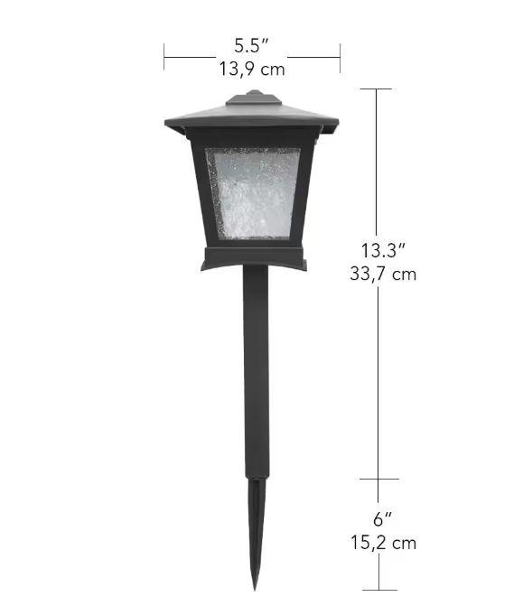 Hampton Bay Miramar 28 Lumen Low Voltage Black Integrated LED Outdoor Landscape Path Light Kit (6-Pack)