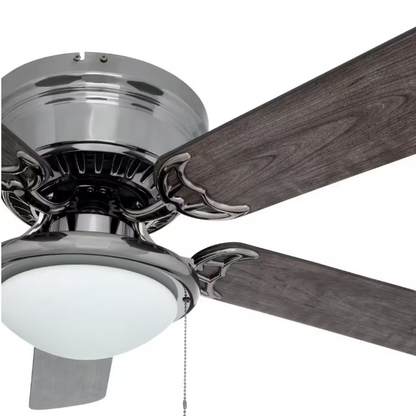 Hugger 52 in. LED Gunmetal Ceiling Fan
