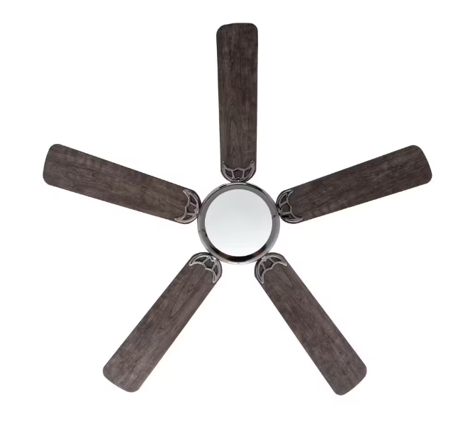 Hugger 52 in. LED Gunmetal Ceiling Fan