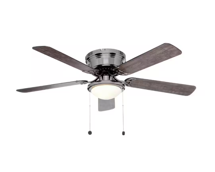 Hugger 52 in. LED Gunmetal Ceiling Fan