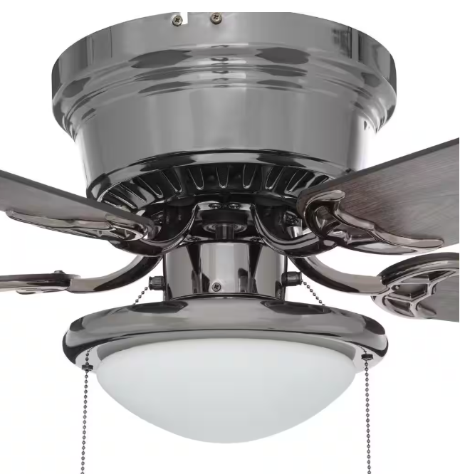 Hugger 52 in. LED Gunmetal Ceiling Fan