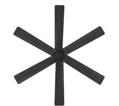 Home Decorators Collection Cortaine 54 in. Indoor/Outdoor Matte Black Ceiling Fan with DC Motor and Remote Control Included