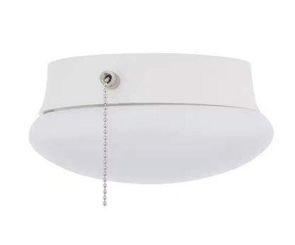 Commercial Electric Spin Light 7 in. Closet Light with Pull Chain LED Flush Mount Ceiling Light 830 Lumens 4000K Bright White Basement Light