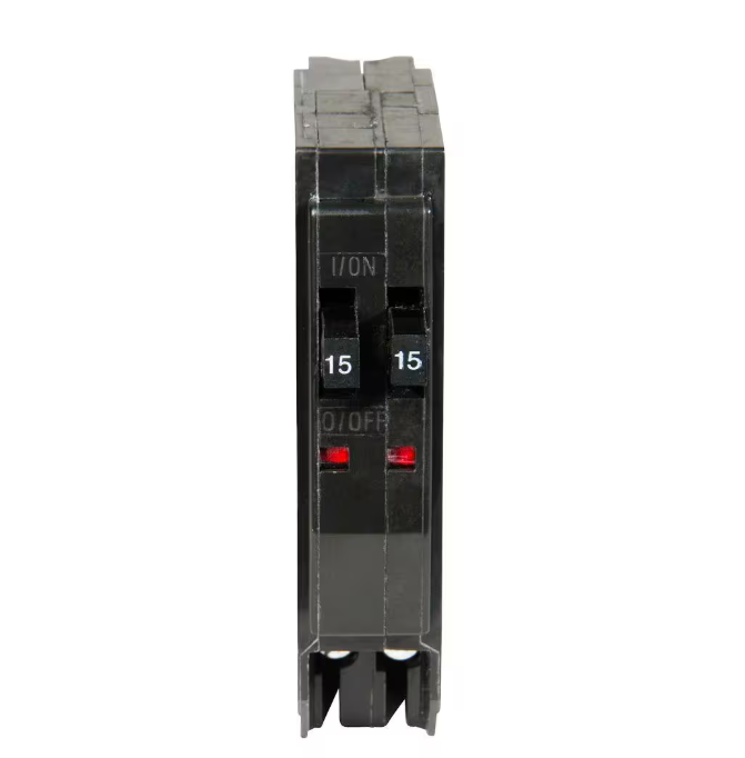 Square D QO 2-15 Amp Single-Pole Tandem Circuit Breaker