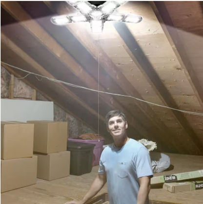 BEYOND BRIGHT 60-Watt Ultra Bright LED Light Bulb 6500K with 10 Adjustable Light Panels