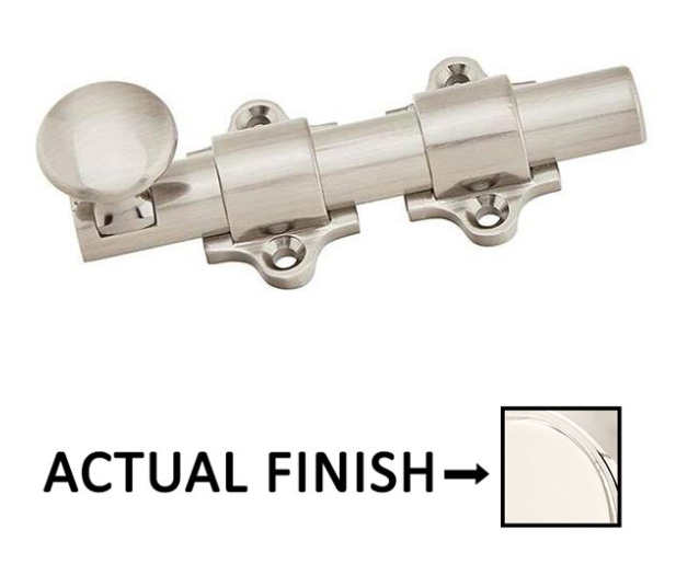 Emtek 4" Dutch Door Bolt in Polished Nickel