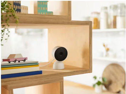 Google Nest Cam - Indoor Wired Smart Home Security Camera - Snow