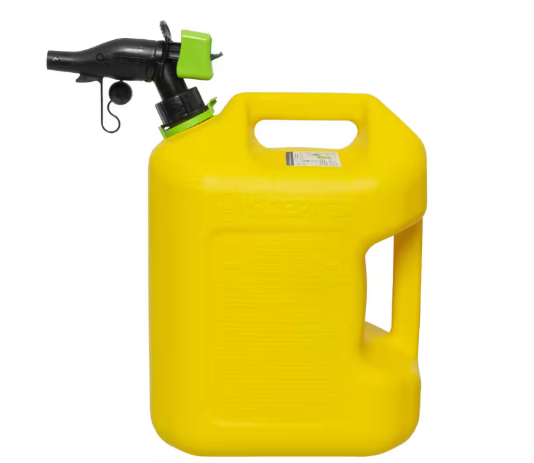 Scepter 5 gal. Smart Control Diesel Can with Rear Handle, Yellow Fuel Container