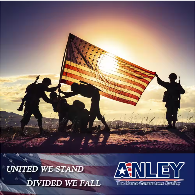ANLEY EverStrong 5 ft. x 8 ft. American US Heavy-Duty Nylon Flags Embroidered Stars and Sewn Stripes USA with Brass Grommets