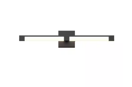 Artika Tivoli 27 in. 1-Light Matte Black Modern Integrated LED Vanity Light Bar for Bathroom