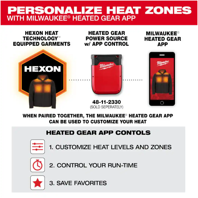 Milwaukee Men's Large M12 12-Volt Lithium-Ion Cordless Tough Shell Black Heated Jacket with (1) 3.0 Ah Battery and Charger