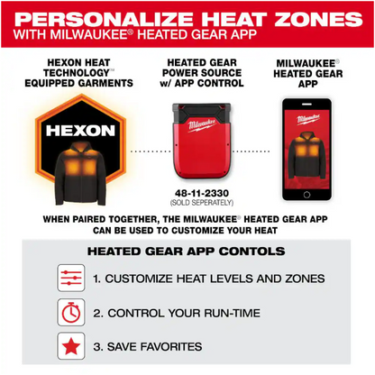Milwaukee Men's Large M12 12-Volt Lithium-Ion Cordless Tough Shell Black Heated Jacket with (1) 3.0 Ah Battery and Charger