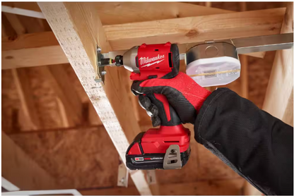 Milwaukee M18 18V Lithium-Ion Brushless Cordless Compact Drill/Impact Combo Kit (2-Tool) w/(2) 2.0 Ah Batteries, Charger & Bag