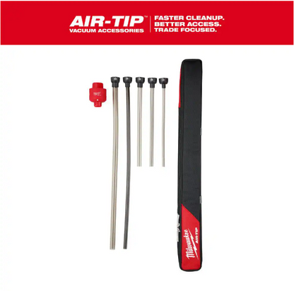 Milwaukee AIR-TIP 1-1/4 in. - 2-1/2 in. Long Reach Flexible Hose Set Wet/Dry Shop Vacuum Attachment (5-Piece)