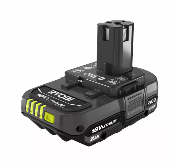 RYOBI ONE+ 18V Lithium-Ion 2.0 Ah Compact Battery and Charger Starter Kit