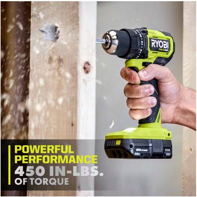 RYOBI ONE+ HP 18V Brushless Cordless Compact 2-Tool Combo Kit with Drill/Driver, One-Handed Recip Saw, 2 Ah Battery, & Charger