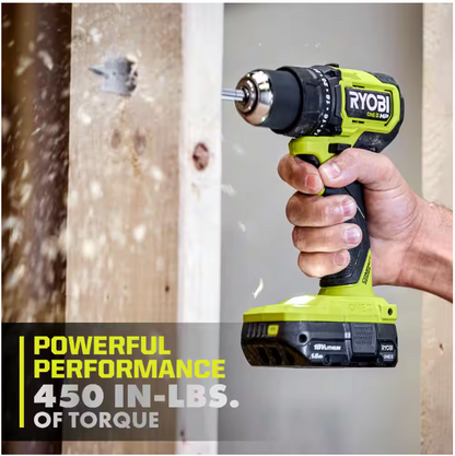 RYOBI ONE+ HP 18V Brushless Cordless Compact 2-Tool Combo Kit with Drill/Driver, One-Handed Recip Saw, 2 Ah Battery, & Charger