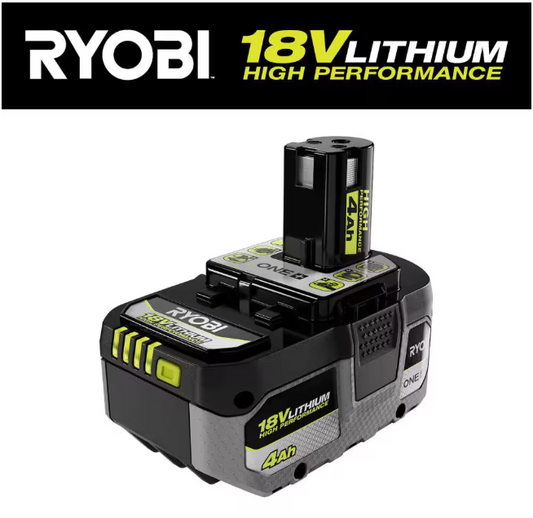 RYOBI ONE+ 18V 4.0 Ah Lithium-Ion HIGH PERFORMANCE Battery