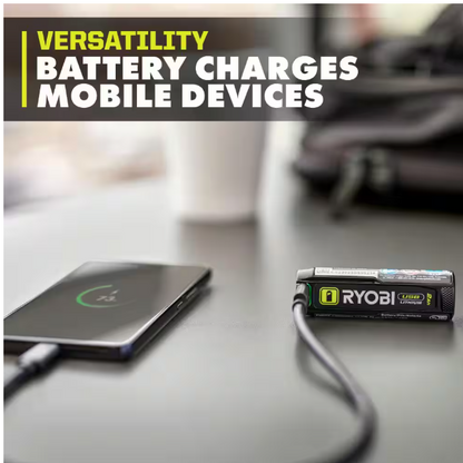 RYOBI USB Lithium Screwdriver Kit with 2.0 Ah USB Lithium Battery and Charging Cable