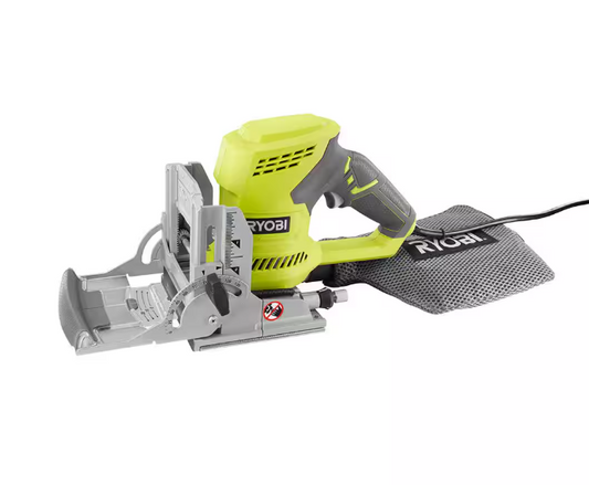 RYOBI 6 Amp Corded AC Biscuit Joiner Kit with Dust Collector and Bag