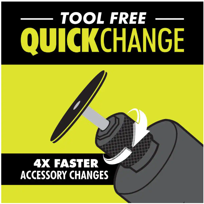 RYOBI USB Lithium Rotary Tool Kit with 2.0 Ah USB Lithium Battery and Charging Cable