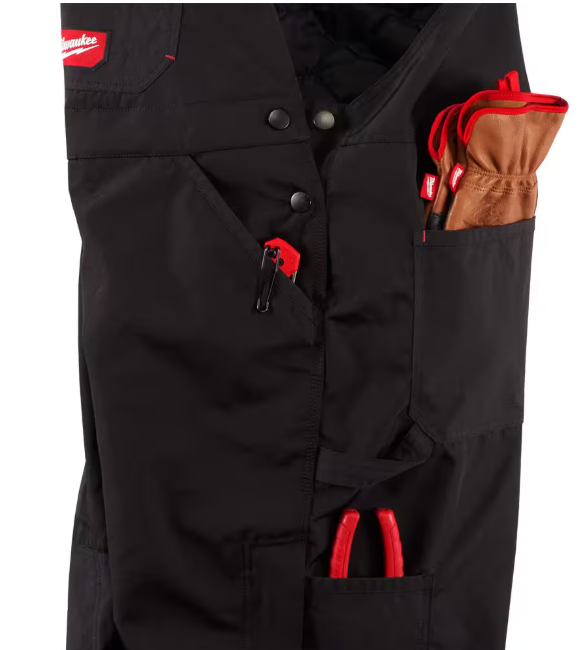 Milwaukee Men's XL-Regular Black FREEFLEX Insulated Bib Overalls