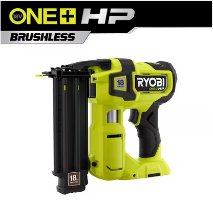 RYOBI ONE+ HP 18V 18-Gauge Brushless Cordless AirStrike Brad Nailer (Tool Only)