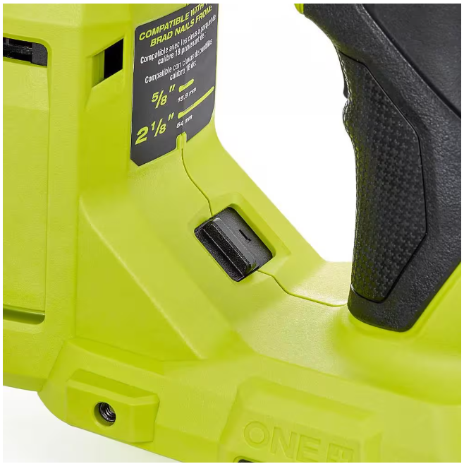 RYOBI ONE+ HP 18V 18-Gauge Brushless Cordless AirStrike Brad Nailer (Tool Only)