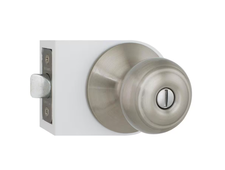 Defiant Hartford Satin Nickel Bed/Bath Door Knob Contractor Pack (6-Pack)