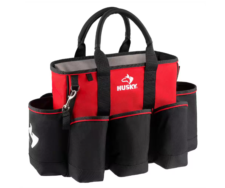 Husky 14 in. 15 Pocket Open Top Supply Tool Bag