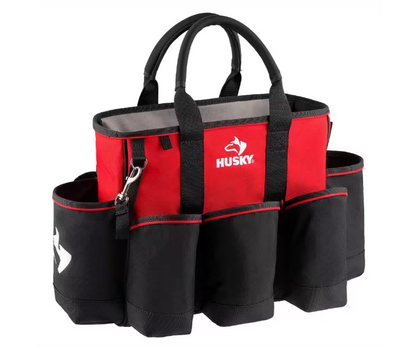 Husky 14 in. 15 Pocket Open Top Supply Tool Bag