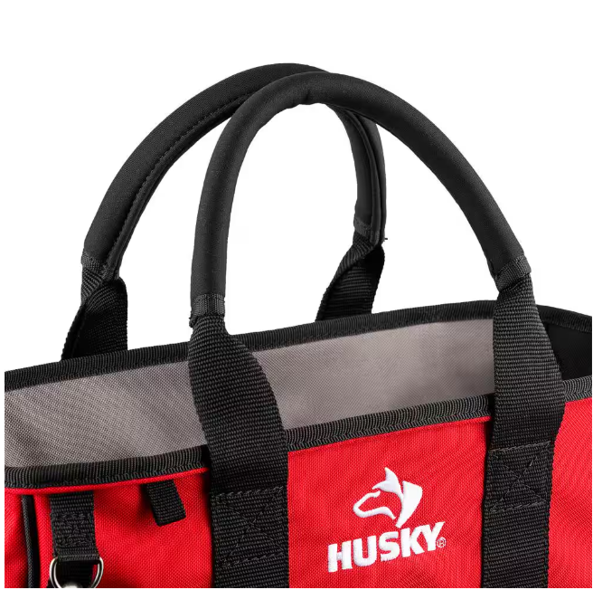 Husky 14 in. 15 Pocket Open Top Supply Tool Bag
