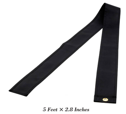 ANLEY 5 ft. x 2.5 in Mourning Flag Streamer Half-Mast Mourning Ribbon Double Stitched Honoring The Fallen Half