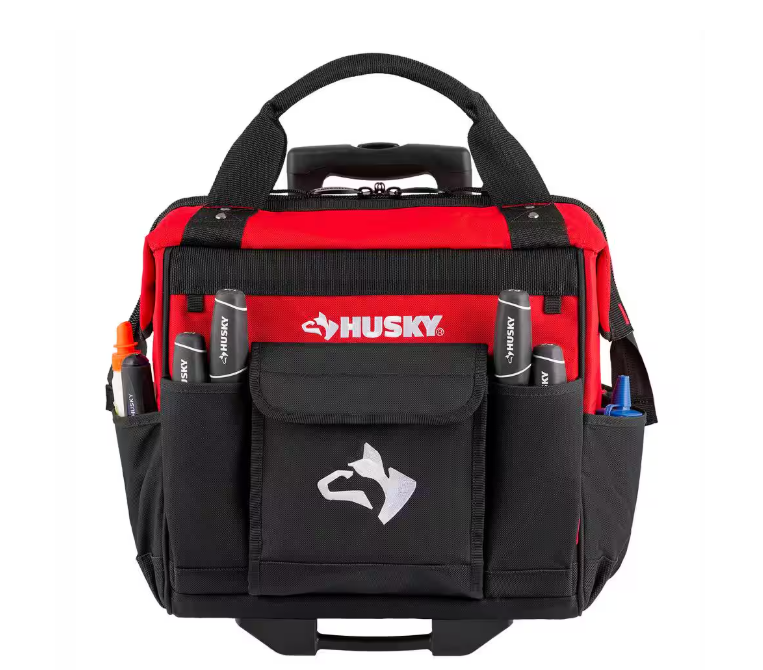 Husky 14 in. 13 Pocket Rolling Tool Bag