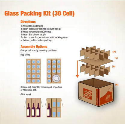 Pratt Retail Specialties Glass Divider Kit for Kitchen, Garage