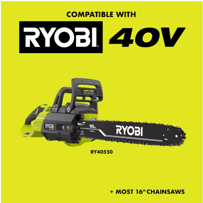 RYOBI 16 in. 0.050-Gauge Replacement Full Complement Standard Chainsaw Chain, 56 Links