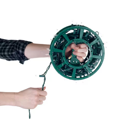 Pure Garden Four 100 ft. Extension Cord Reels for Storing Christmas Lights, Rope, and Cables with Carry Bag