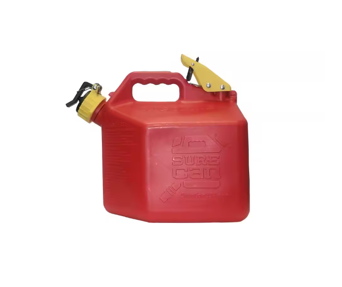 SureCan 2+ Gallon Gasoline Type II Safety Can Red with Rotating Flexible Spout