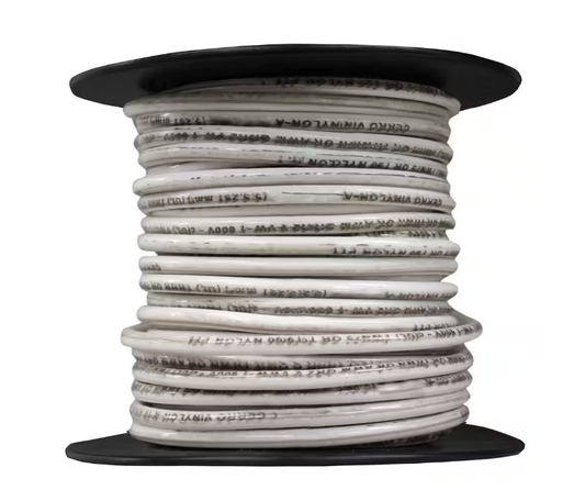 Cerrowire 100 ft. 12 Gauge White Solid Copper THHN Wire