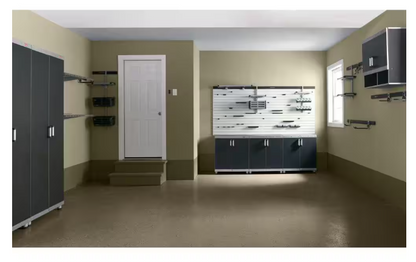 Rubbermaid Fasttrack 15.5 in. W Plastic Utility Bin, Wall Mounted Storage and Organization Track System Accessory for Home/Garage